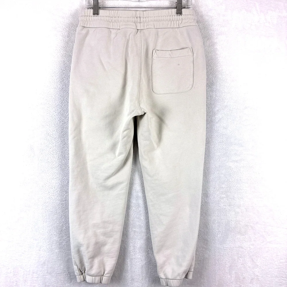 Arket Joggers Mens S Beige Drawstring Heavyweight Preppy Gym Workout Streetwear